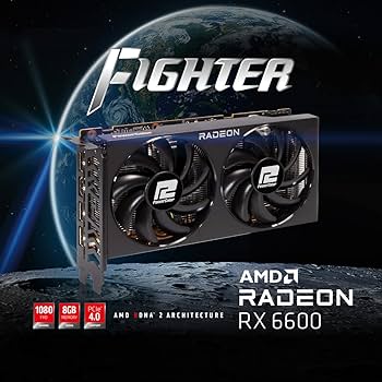 Amazon.com: PowerColor Fighter AMD Radeon RX 6600 XT Gaming