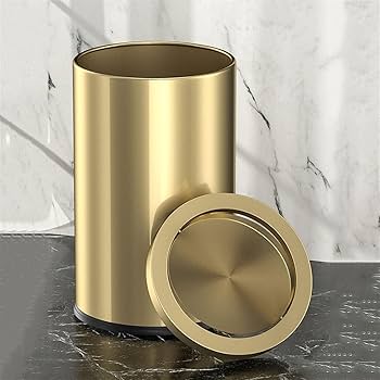 Amazon.com: YUJUNDZSW Trash Can 9L/15L Stainless Steel Trash Can