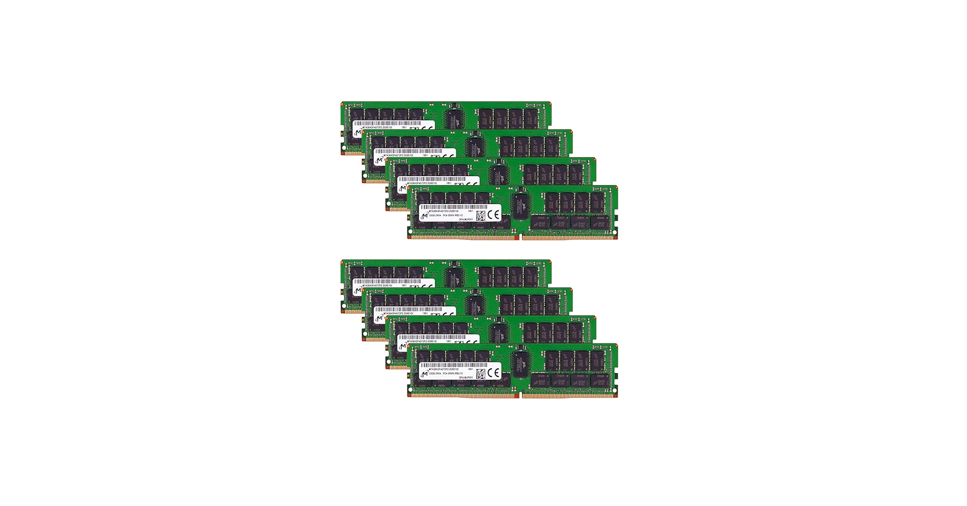 Micron Memory Bundle with 256GB (8 x 32GB) DDR4 PC4-21333 2666MHz