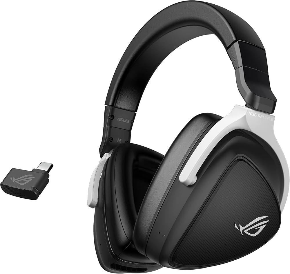 Amazon.com: ASUS ROG Delta S Wireless Gaming Headset, Black, 50mm