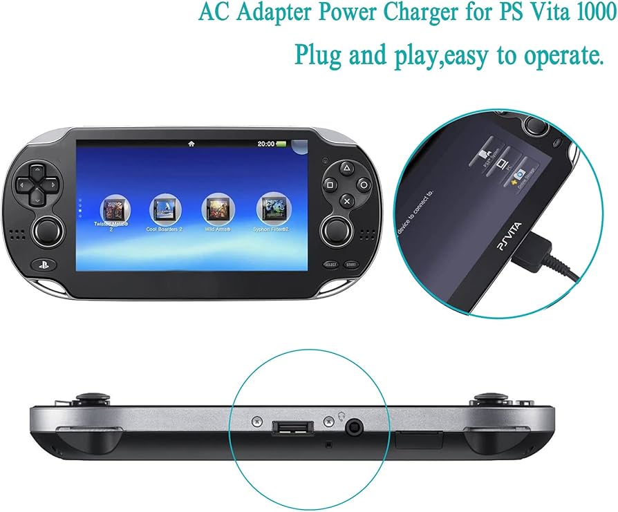 Amazon.com: Ssgamer AC Adapter Power Charger for PS Vita 1000