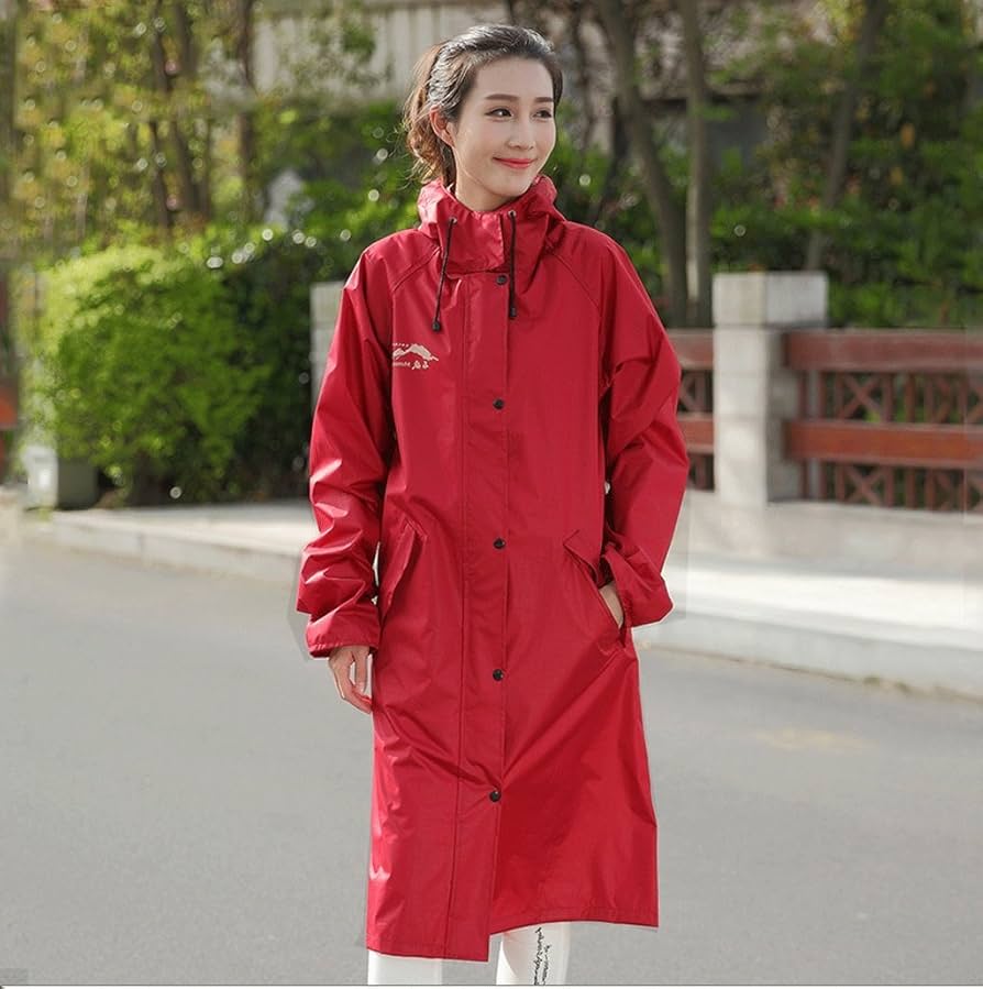 Amazon.co.jp: レインコートアダルトロング防水レインコートレディース