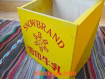 Amazon.co.jp: レトロな牛乳箱（牛乳瓶4本用)【復刻版】アンティーク