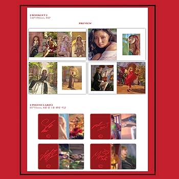 MAMAMOO 7th Mini Album - [ RED MOON ] CD + Photobook + Photocard +