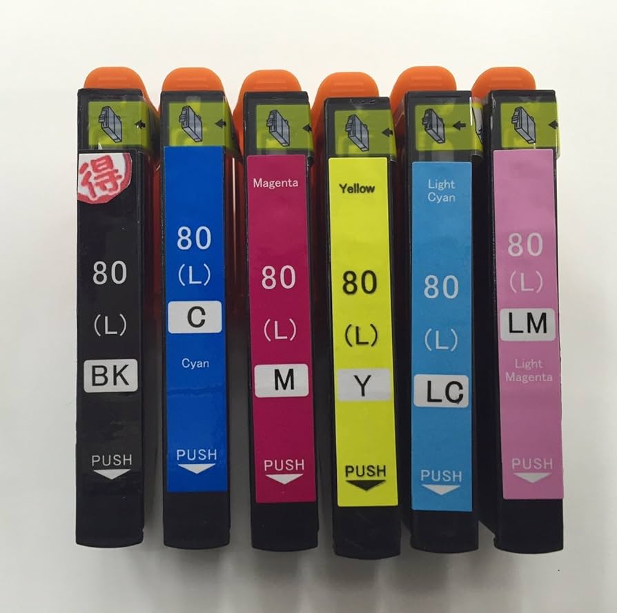 Amazon.co.jp: EP-707A インク エプソン プリンター IC80L 6色セット