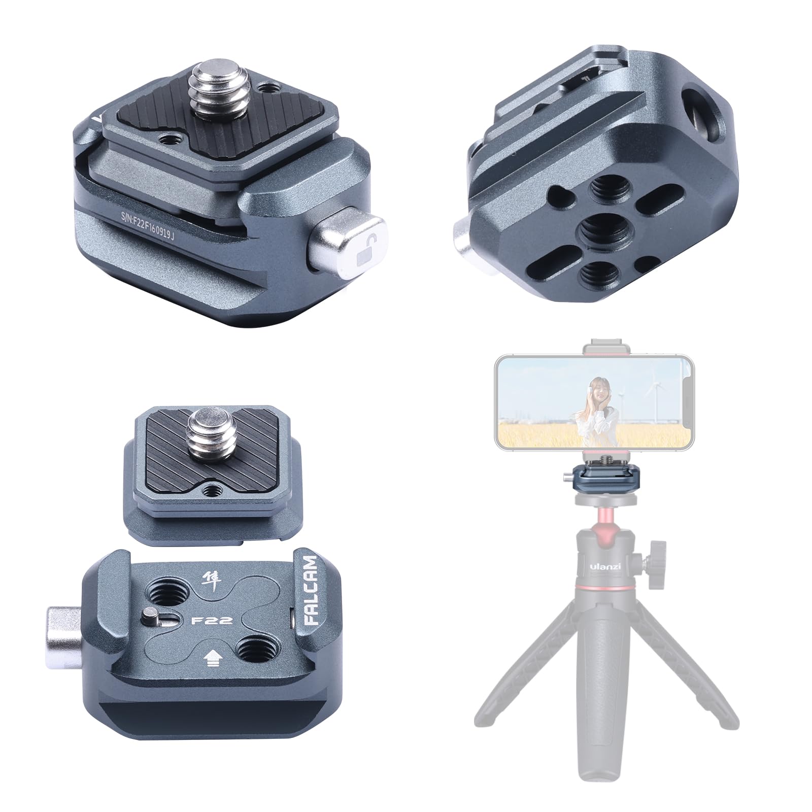 Amazon | Ulanzi FALCAM F22 クイックリリースセット カメラマウント