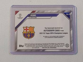 Amazon.co.jp: ペドリ FCバルセロナ 直筆サインカード auto Barcelona