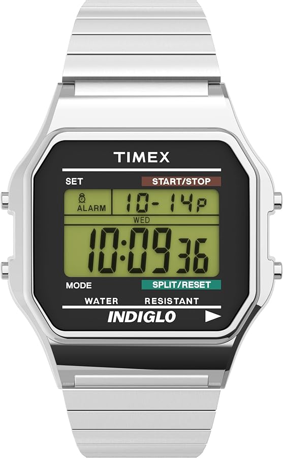 Amazon.com: Timex Men's T78587 Classic Digital Silver-Tone