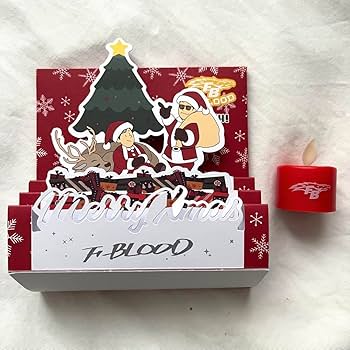 Amazon.co.jp: F-BLOOD クリスマスBOX（音声カード＆LEDキャンドル