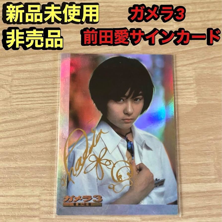 Amazon.co.jp: ガメラ3 比良坂綾奈 前田愛 サインカード 箔押 A-1 希少