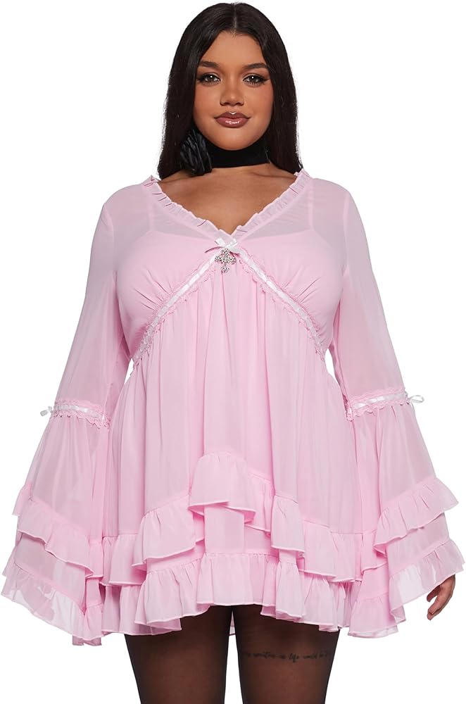 Amazon.com: Dolls Kill Real Divinity Mini Dress by Sugar Thrillz
