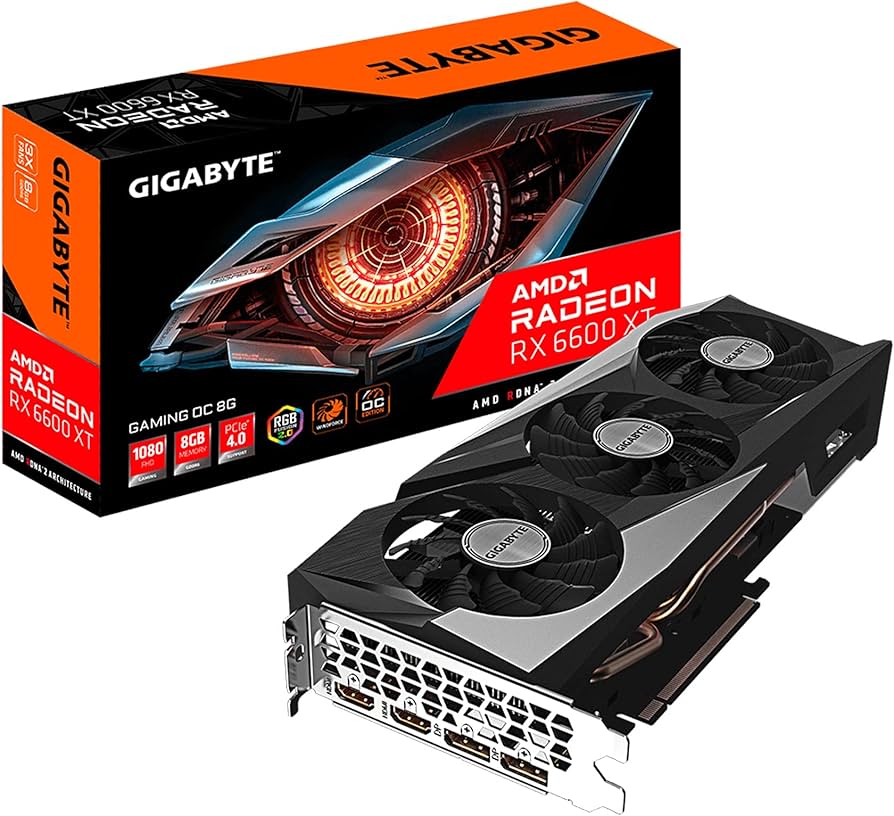 Amazon.com: Gigabyte Radeon RX 6600 XT Gaming OC 8G Graphics Card