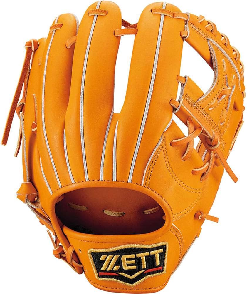 最終】ZETT PROSTATUS 硬式グローブ オレンジ ZETT 硬式野球グローブ