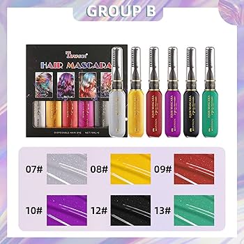 Amazon.co.jp: shopparadise ヘアカラー 染毛剤 6色セット 染髪剤 簡易