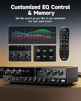 Amazon.co.jp: Donnerパワーアンプ、プレミアム1000Wピークパワー6