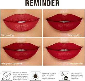 Amazon.com : MAKI YIKA Magenta Lipstick for Women Color Stay Long