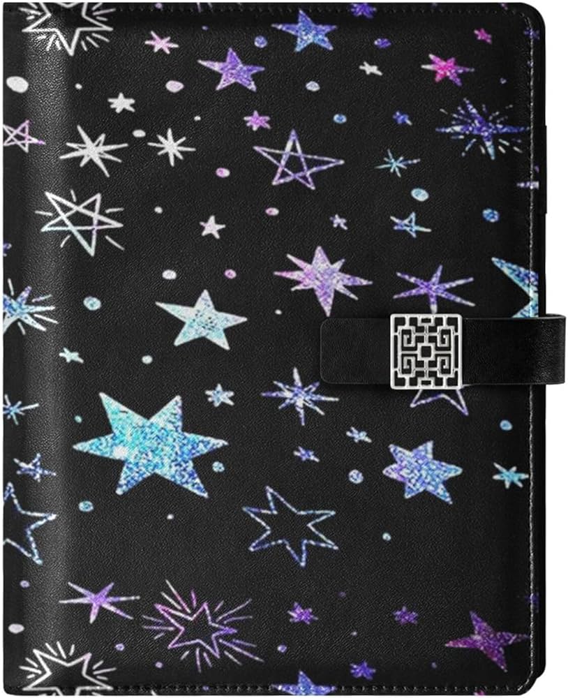 Amazon.co.jp: システム手帳 星空柄 星柄 きらきら A5サイズ ビジネス