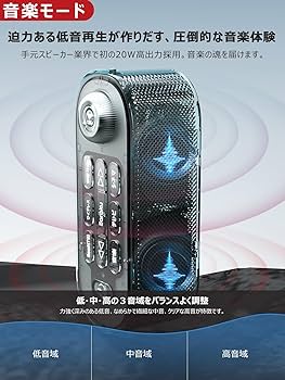 Amazon.co.jp: 【業界初の破格20W究極音質・思いやり手元スピーカー