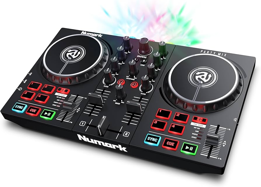 Amazon.com: Numark Party Mix II DJ Controller with Lights, 2 Decks