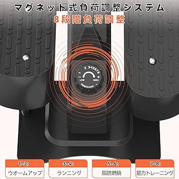 Amazon.co.jp: 2WAYステッパーバイク 立ち・座り両用 静音エアロバイク