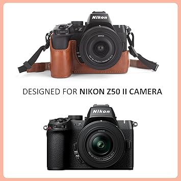 Amazon.co.jp: kinokoo z50ii ケース Nikon Z50 II PU レザーカメラ