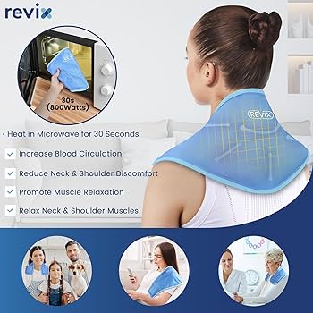 Amazon.com: REVIX Neck Ice Pack Wrap – Reusable Hot Cold Gel Pack