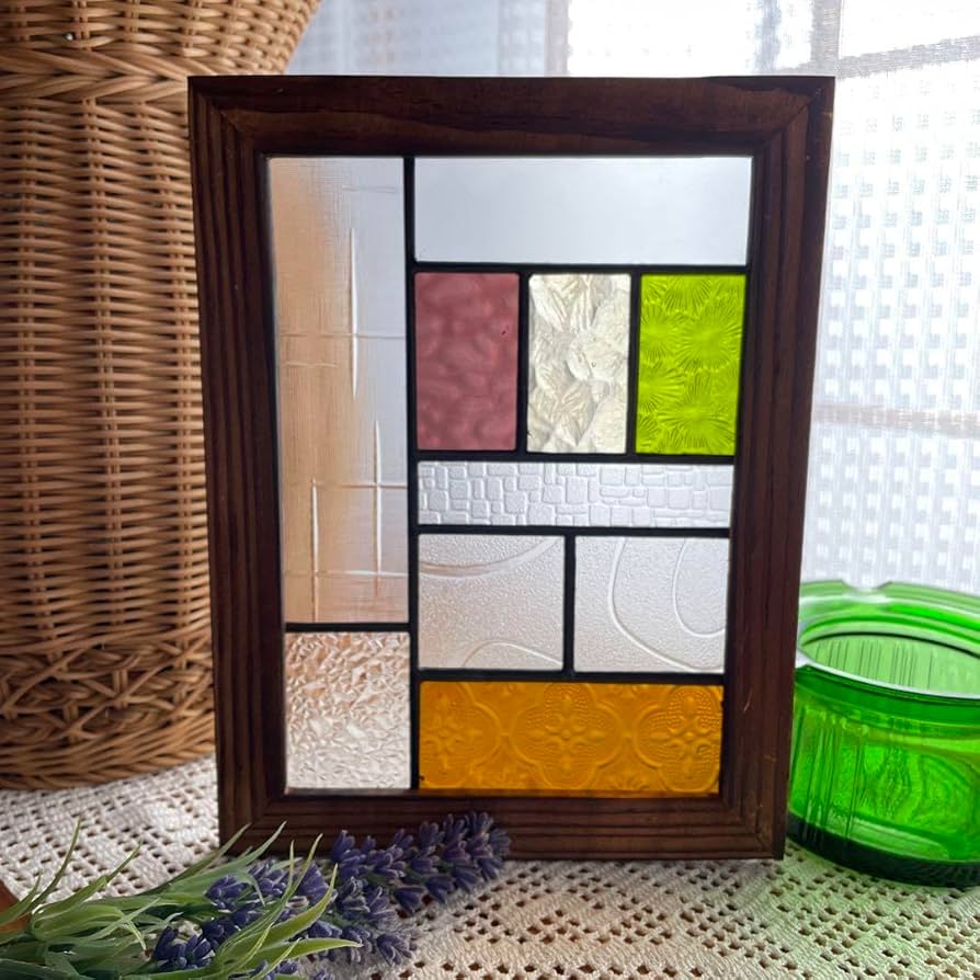Amazon.co.jp: ステンドグラス パネル レトロ ガラス引き戸 : おもちゃ