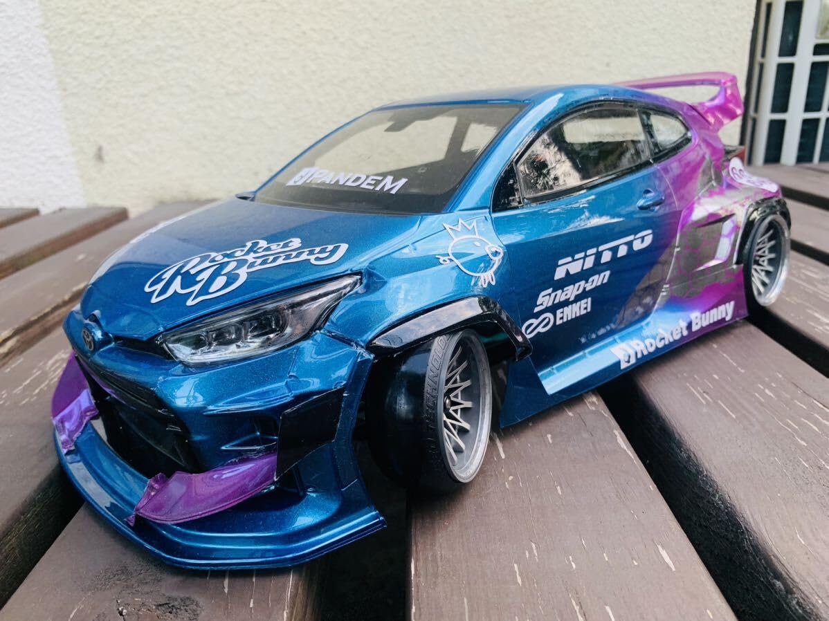 アディクション GRヤリス ラジコンボディー HKS ドリラジ