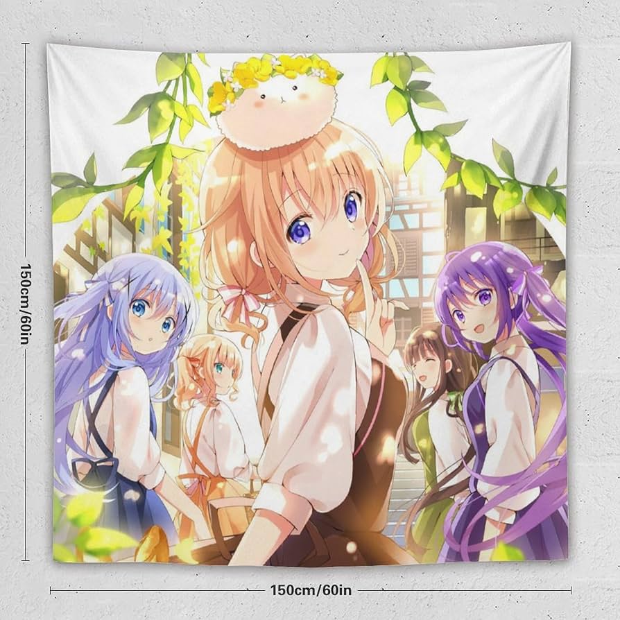 Amazon.co.jp: タペストリー ごちうさ チノ ココア 保登心愛 大判