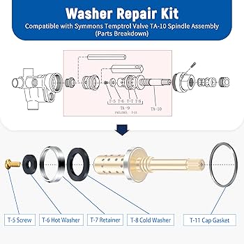 Enhon 2 Pack Washer Repair Kit Compatible with TA-9, Compatible