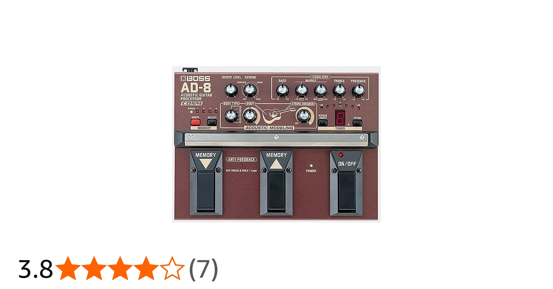 Amazon | BOSS AD-8 プリアンプ アコースティックギター用 (ボス AD8