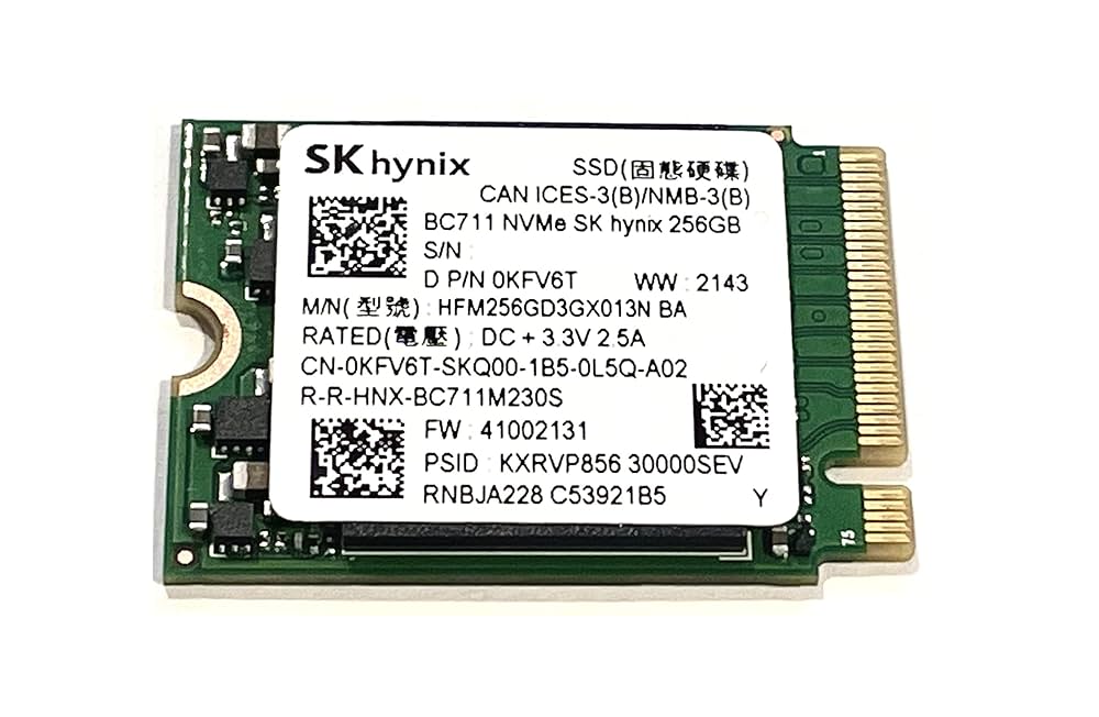 OEM SK Hynix 256GB M.2 PCI-e NVME SSD Internal Solid State Drive