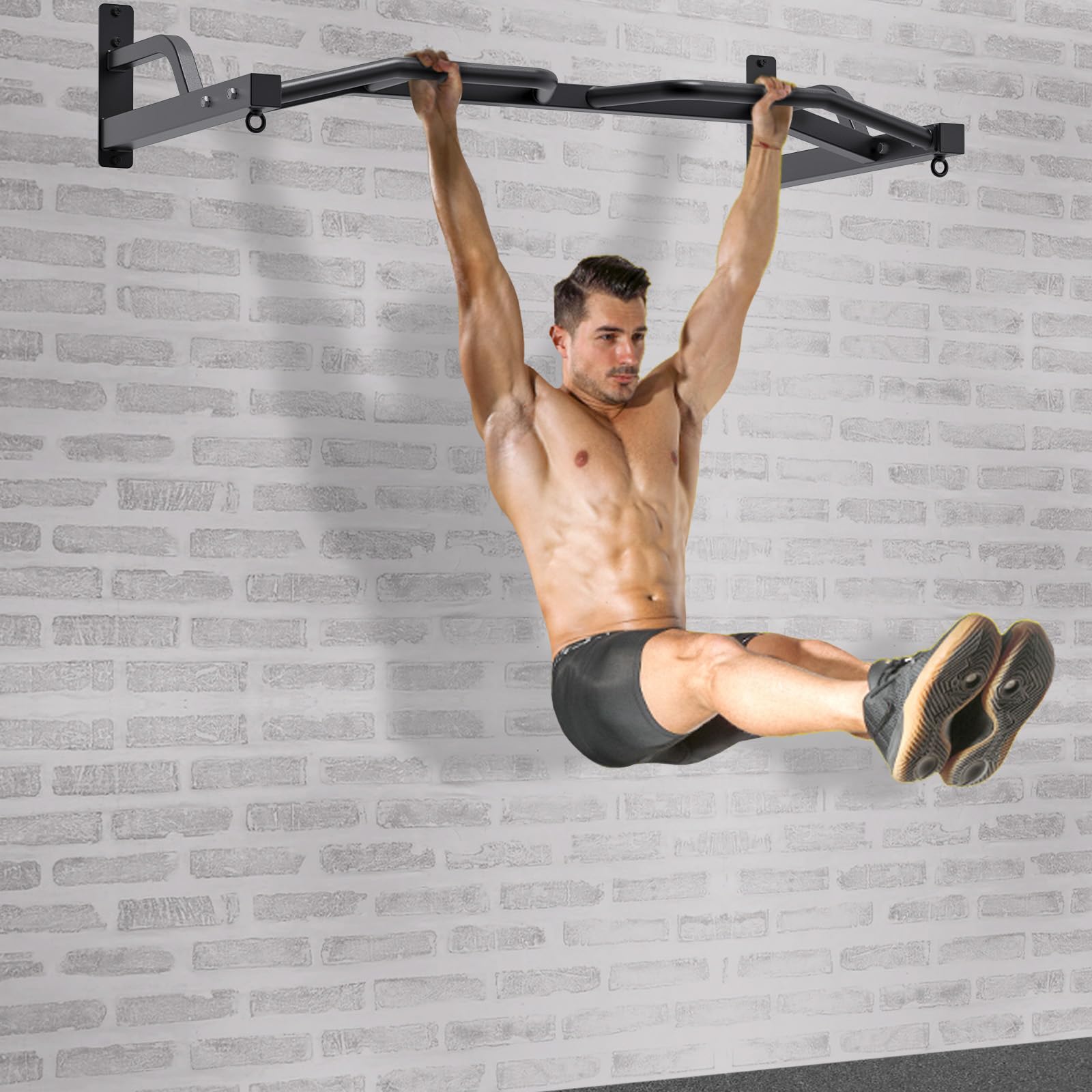 Amazon | Kipika 48インチ 天井取り付けプルアップバー 高耐久 マルチ