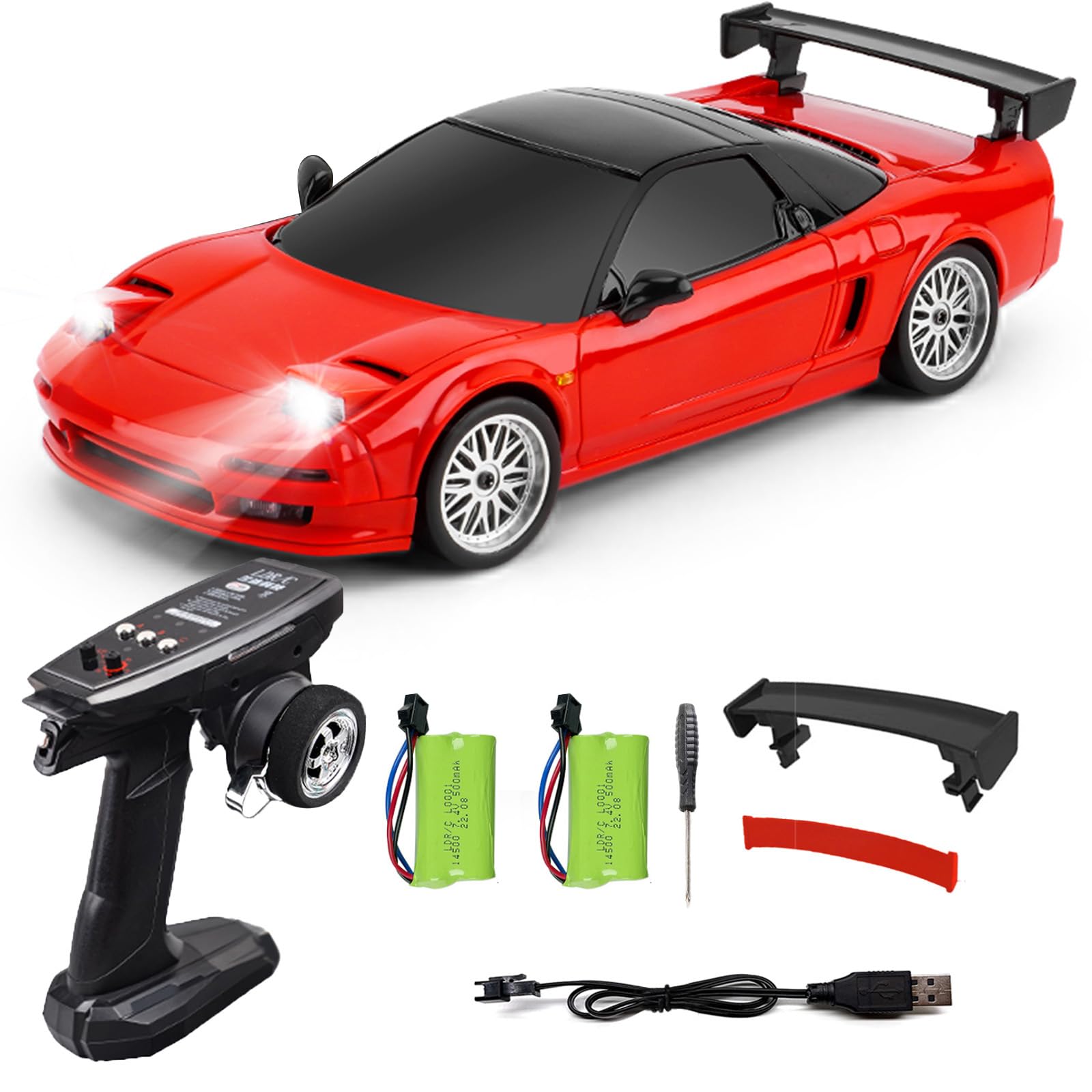 Amazon.com: Moonzeamus 1:18 NSX Model LD1803 RC Drift Car 1/18 2.4