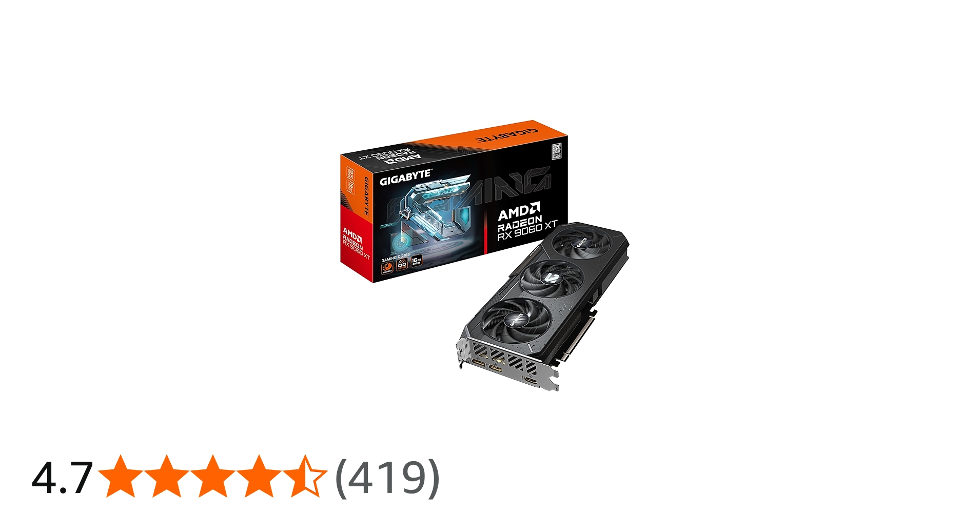 Amazon | GIGABYTE Radeon RX 9060 XT Gaming OC 16G グラフィック