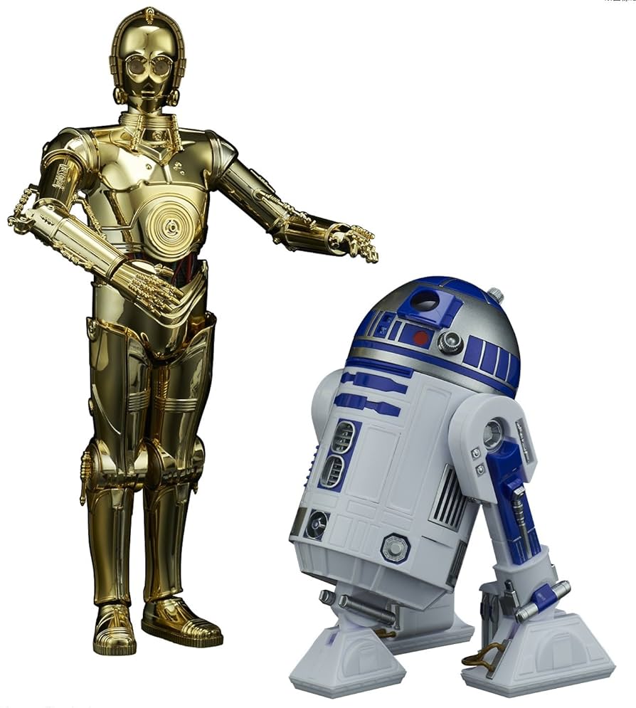 Amazon.com: Bandai Hobby Star Wars Character Line C-3PO & R2-D2