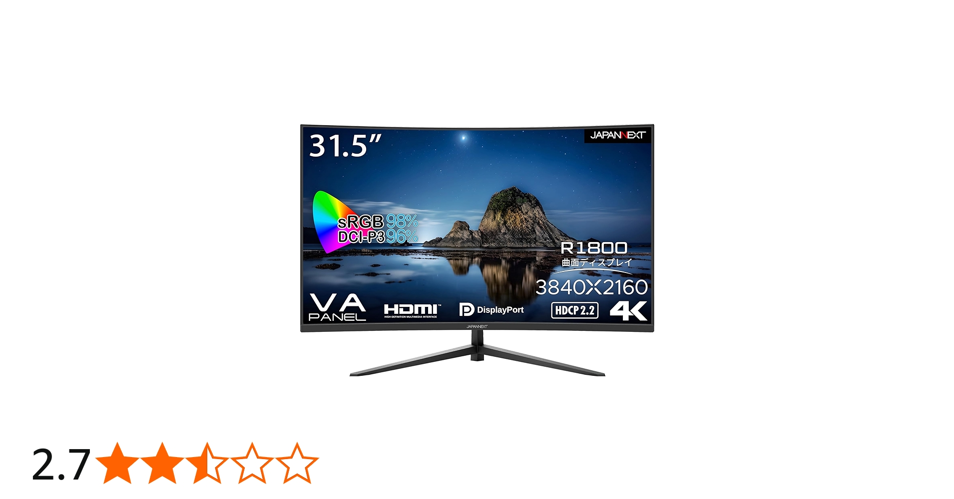 Amazon.co.jp: JAPANNEXT 31.5インチ モニター 4K UHD 3840x2160解像度