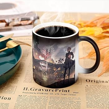 Amazon.co.jp: マグカップ ニーア オートマタ ゲーム ヨルハ 二号 B型