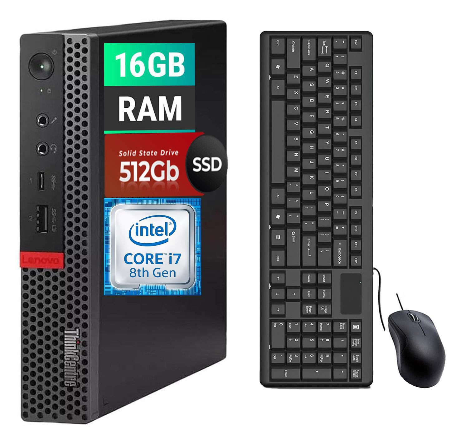 Amazon.com: Lenovo ThinkCentre M920Q Tiny Desktop Computer, Intel