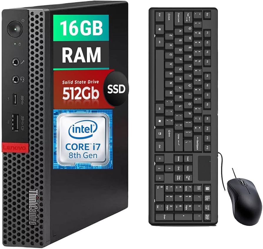 Lenovo ThinkCentre M920Q Tiny Desktop Computer, Intel Core i7