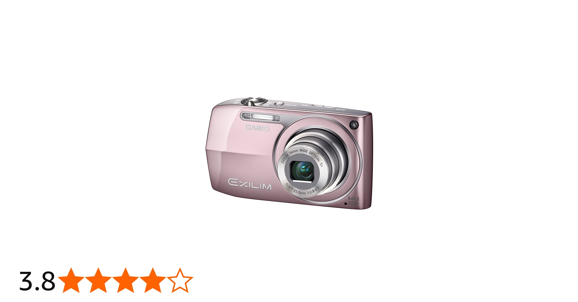 Amazon | CASIO デジタルカメラ EXILIM 1410万画素 5倍 ピンク EX