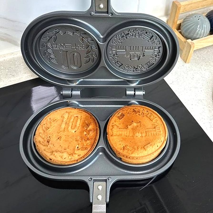 Amazon | 10円パン 10円玉パン焼き器 IH対応 ガス火 対応 フッ素加工