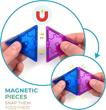 Amazon.com: Tytan Tiles Princess Castle 60-Piece Magnetic Tiles