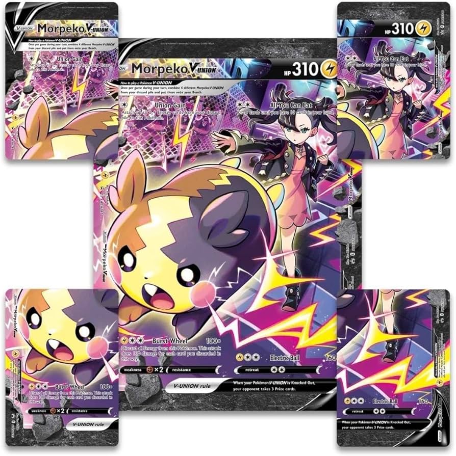 Pokemon: Morpeko V-Union Premium Treasures Collection | Amazon.com.br