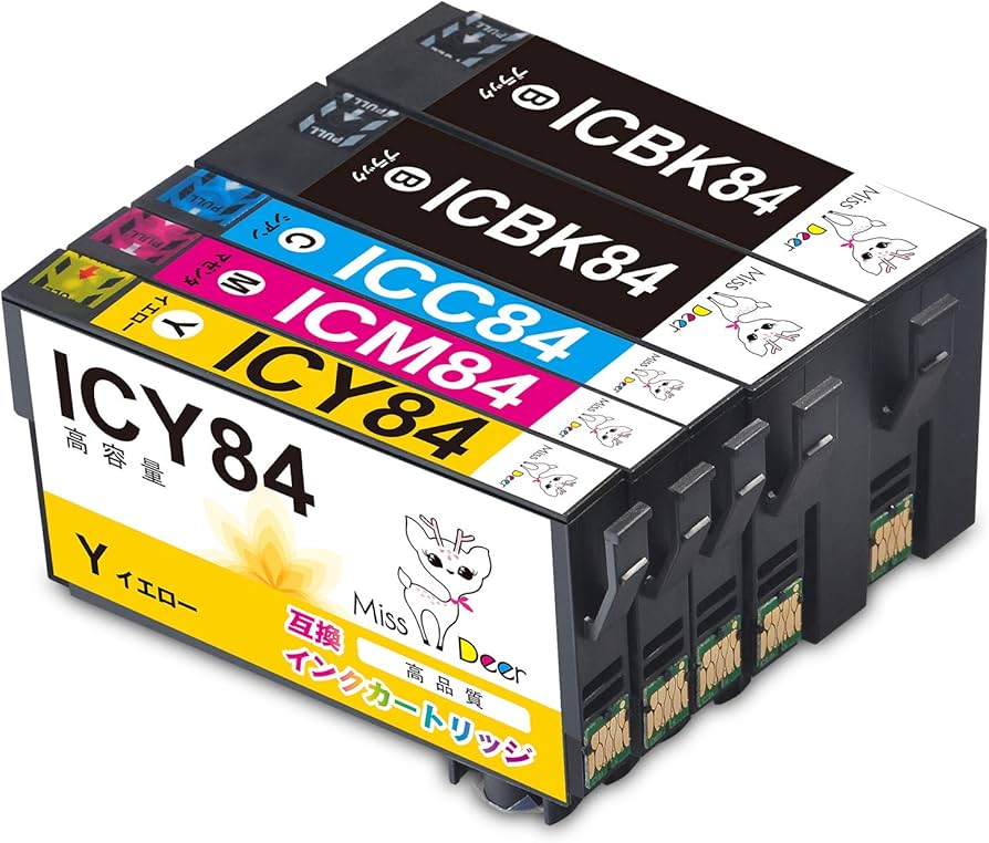 Amazon.co.jp: 【Miss Deer】IC4CL84 IC84 互換インクカートリッジ