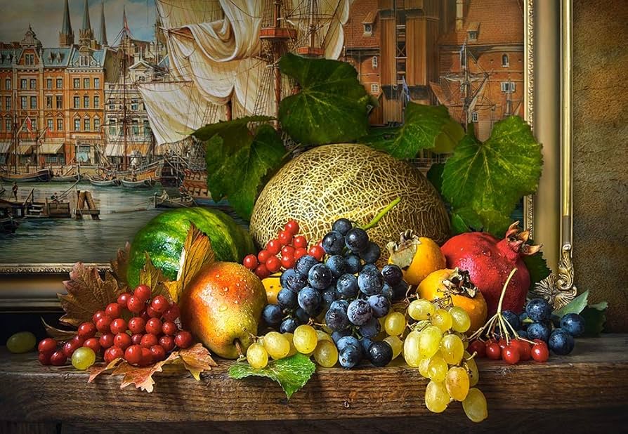 Amazon.com: Castorland Puzzle 1500 Pieces, Still Life with Fruits