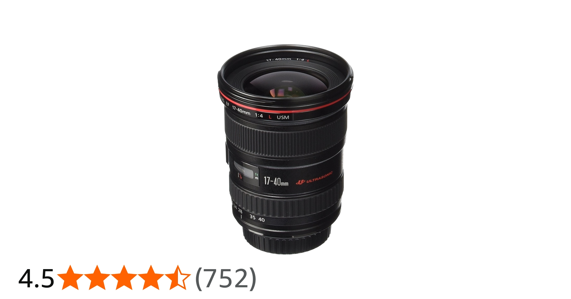 Canon EF 17-40mm f/4L USM Ultra Wide Angle Zoom Lens for Canon SLR