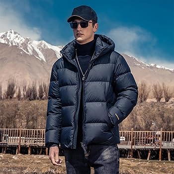 ZVX Duck Down Jackets For Men,Mens Puffer Jacket For Cold