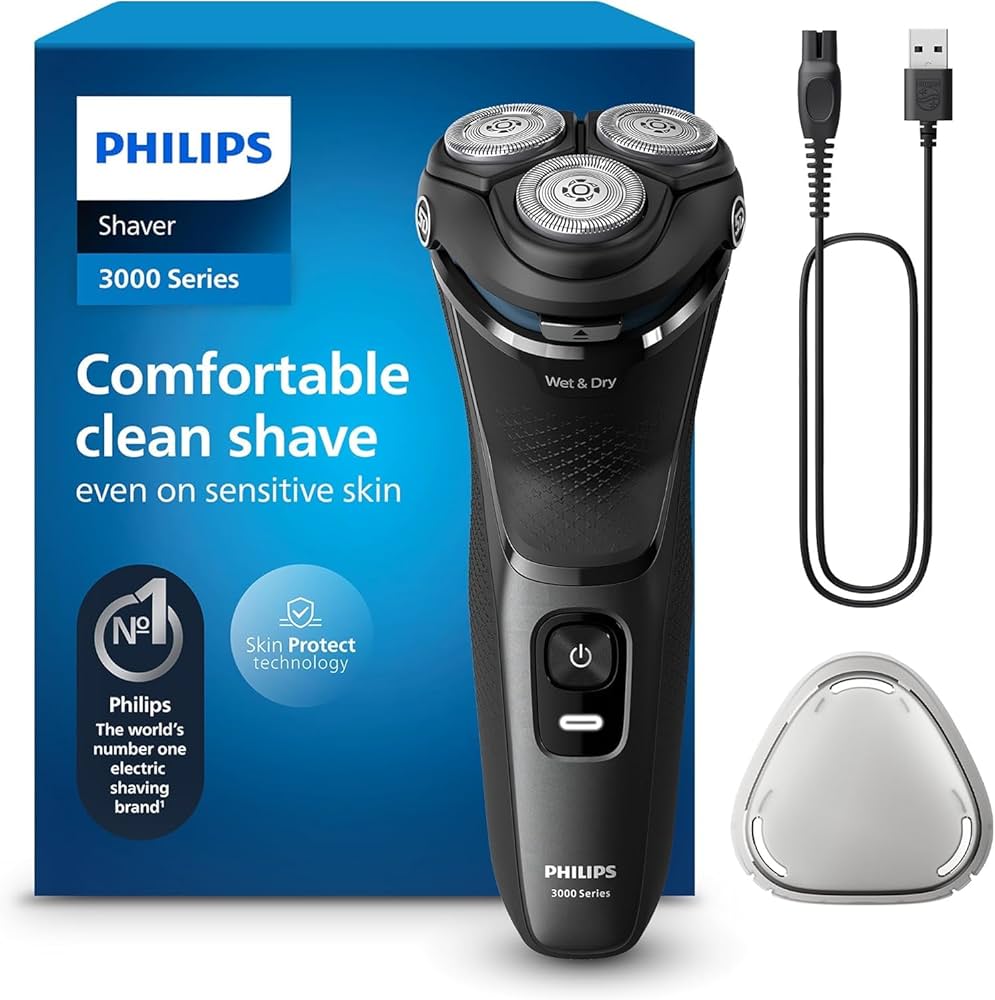 Amazon.com: Philips Shaver for Men Series 3000 Rechargeable Wet