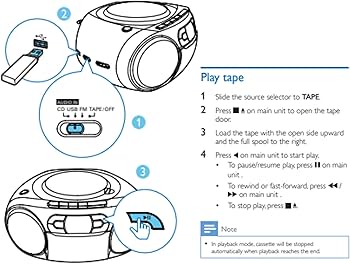 Amazon.co.jp: Philips ポータブルCDプレーヤーブームボックス